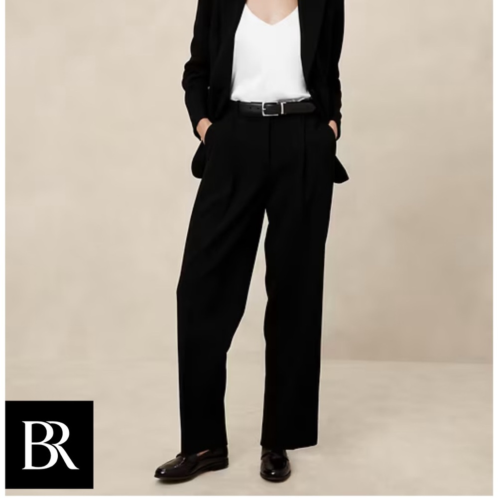 Banana Republic Double Weave Straight Trouser